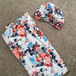 BRAND NEW swaddle set with turban